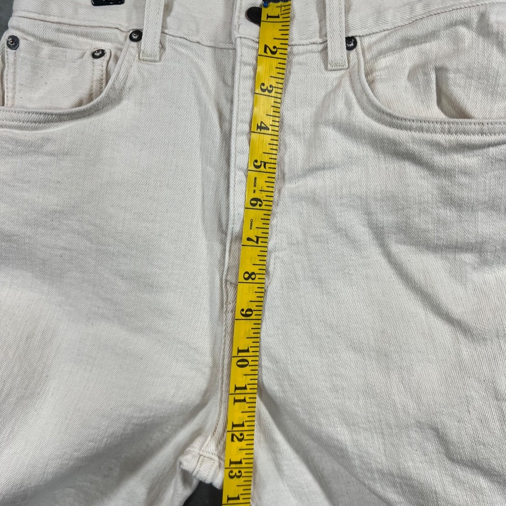 Imogene And Willie Catherine Jean Women 27 White Denim Straight High Rise Fit - Picture 5 of 7